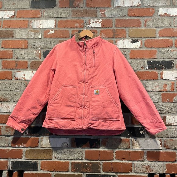 Carhartt Jackets & Coats Rare Pink Carhartt Jacket Mock Neck Canyon